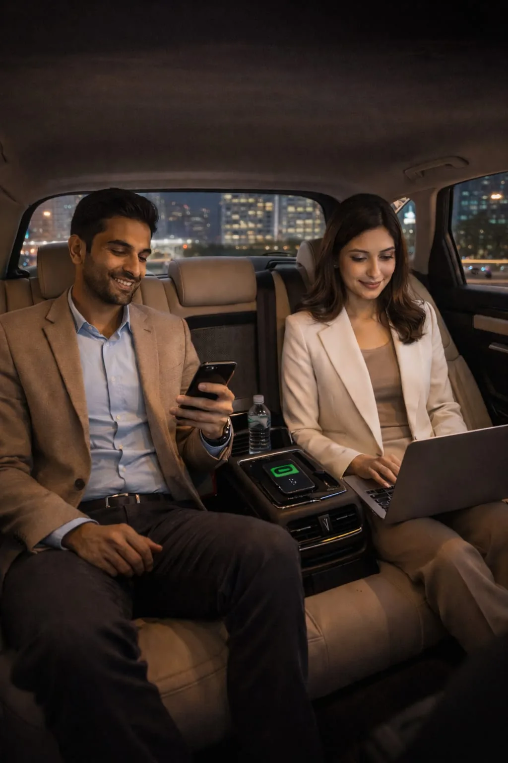 Trevel EV cab at airport for hourly rental service
